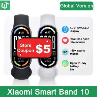 Xiaomi mi banda inteligente 10 versão global 1.72 "amoled monitoramento de saúde 21 dias bateria 5atm à prova dwaterproof água smartwatch pulseira esportiva