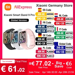 Versão global xiaomi banda inteligente 9 pro smartband 1.74 "amoled display oxigênio no sangue esporte gps relógio inteligente pulseiras mi banda
