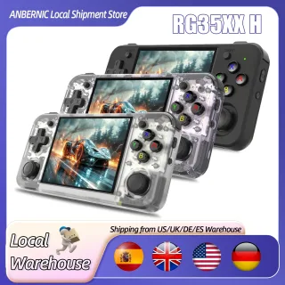 Anbernic rg35xx h retro handheld game player de vídeo console 3.5 Polegada ips ângulo de visão completo h700 quad hd bluetooth 3300 mah presente