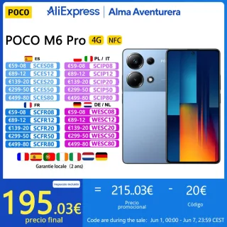 POCO M6 Pro 4G smartphone NFC hélio G99-Ultra 120 Hz fluxo AMOLED 64MP câmera 67 W 5000 mAh carga garantia local versão global