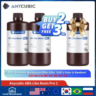 Anycúbico abs-like pro 2 impressora 3d resina uv 405nm para impressoras lcd dlp forte precisão de impressão de fórmula até 0.1mm abs + atualização
