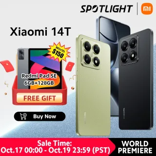 Global Version Xiaomi Mi 14T 5G Cellphone 144Hz AI Display MediaTek Dimensity 8300-Ultra 50MP Leica Camera 67W HyperCharge NFC