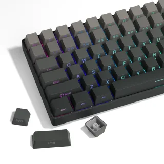 PBT tiro duplo lado impressão brilhar através de Keycaps retroiluminados, 136 chave dia polar, apto para teclado mecânico MX, 108, 96, 87, NJ80, 84, 68, 64, 61