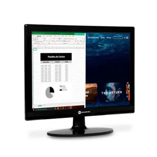 Monitor LED 15.4" Widescreen com HDMI | Goldentec
