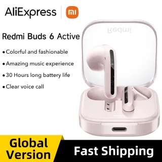 Xiaomi Redmi buds 6 Active 30 horas de bateria de longa duração Chamada de voz clara Confortável de usar fones de ouvido