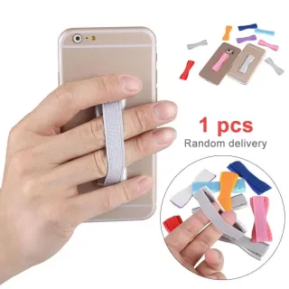 Bandagem universal para celular, suporte adesivo de celular, faixa elástica adesiva para frente e aderência dos dedos, 1 peça