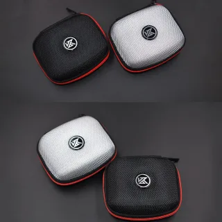 Caixa de fone de ouvido de compressão portátil KZ Headset Case Square Headphone Storage Case EVA Zipper Bag with Logo Organizer