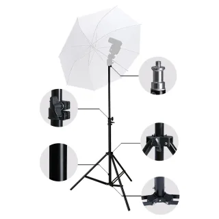 Tripé de luz ajustável para telefone, vara de selfie móvel, 1/4 cabeça de parafuso, Photo Studio Flashes, Softbox fotográfico