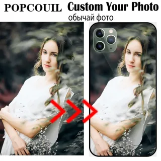 Caixa personalizada de telemóvel de vidro para IPphone 15 13 14 12 7 8 6S Plus 5 SE1 SE2 SE3 SE4 X 11 Pro XS MAX XR cobertura Nome de imagem personalizada Foto