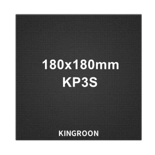 KINGROON-KP3S Cama Aquecida De Vidro, Atualização De Impressão De Alta Temperatura, Ultrabase Carborundum, Placa De Construção, 180x180x3,8mm Plataforma