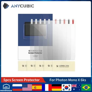Anycubic-protetor de tela para impressora 3d, acessórios para fóton mono x 6ks, 5 peças por pacote, 9, 1 polegada