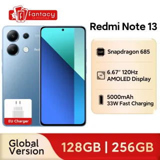 Xiaomi Redmi Note 13 4G Versão Global 5000mAh Snapdragon ® 685 Câmera 108MP 120Hz AMOLED display 33W de carregamento