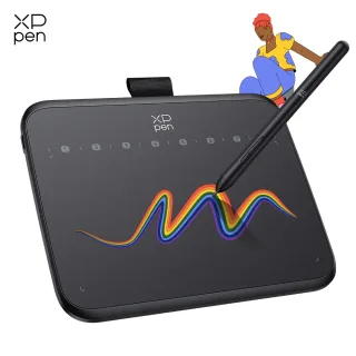 Tablet Gráfico XPPen Deco 640 com 16K Níveis de Pressão, Área de Desenho de 16x9cm, 8 Teclas e Inclinação de 60° para Jogos OSU, Android, Windows e Mac