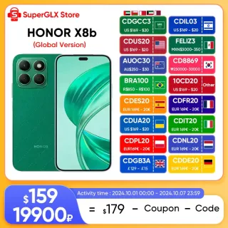 Smartphone HONOR-X8b 4G, 8GB de RAM, 512GB ROM, Snapdragon 680, 6,7 ", 90Hz Refresh Rate Display, Câmera 108MP, Bateria 4500mAh, Novo