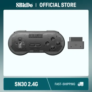 Gamepad sem fio 8BitDo SN30 2.4G para SNES/SFC original