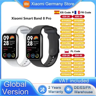 Pulseira inteligente Xiaomi-mi band 8 pro, versão global, duração da bateria de 14 dias, 5atm, à prova d'água, monitoramento de freqüência cardíaca de 4 canais