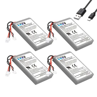 Para sony ps4 ps4 pro slim lip1522 dualshock 4 v1 v2 controlador sem fio playstation gamepad 4x2000mah bateria recarregável
