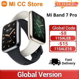 Xiaomi-Band 7 Pro Smart Band, Versão Global, AMOLED, Tela Curva, GPS, Oxigênio no Sangue, Bateria 12Day, 1.64 ", Estreia Mundial