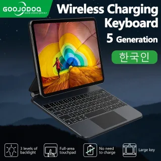Caso Teclado Mágico de Carregamento Sem Fio, Backlight Smart Connector, Smart Cover, iPad Pro 11, iPad Air 5, Air 4, 10.9, GK05