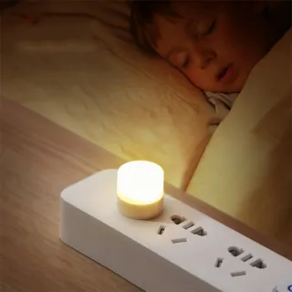 Usb plug lâmpada do computador de carregamento de energia móvel usb pequeno livro lâmpadas led proteção para os olhos luz leitura pequena luz da noite redonda