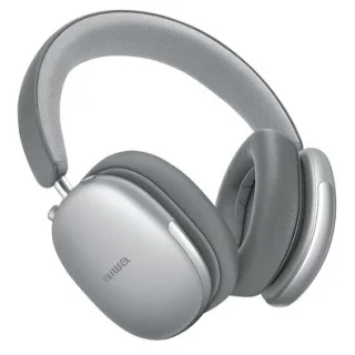 Headphone Sem Fio Aiwa HP-06-S, Bluetooth, Cancelamento de Ruído ANC, ENC, Prata - AWS-HP-06-S