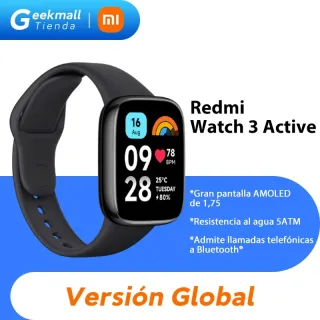 Versão global Xiaomi Redmi Watch 3 Active1,83'' Ecrã LCD Oxigénio no sangue Frequência cardíaca Bluetooth Chamada de voz 100+ Modos desportivos