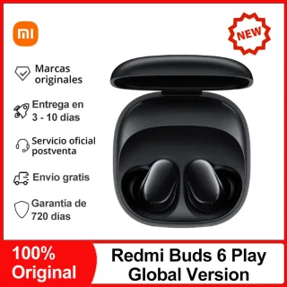 Xiaomi-Redmi Buds 6 Play Fone De Ouvido Bluetooth Sem Fio, Redução De Ruído AI, BT5.4 Touch Control Fone De Ouvido, 5 Modos EQ, Novo