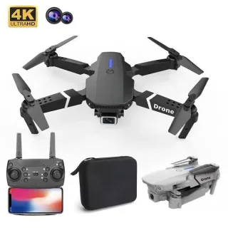 Quadcopter Drone com câmera HD de grande angular, WiFi, FPV, E88, E525 Pro, 4K, 1080P, Altura de espera RC, Novo