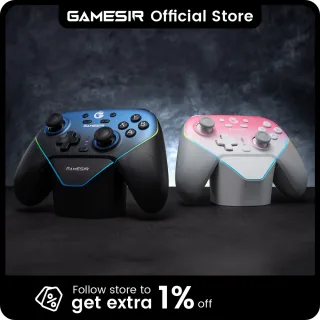 Controlador de interruptor sem fio GameSir Super Nova com estação de carregamento, joystick de efeito Hall para PC Nintendo Switch 2 Android Phone