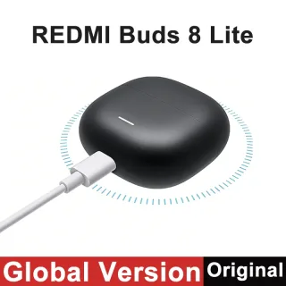 Redmi Buds 8 Lite Bluetooth ® 5.4 Até 42dB ANC Chamadas nítidas com microfones duplos Driver de 12.4mm Fones de ouvido com tecnologia AI de 475mAh e entrada Type-C