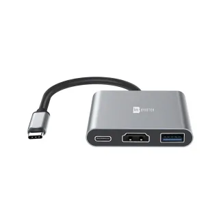 Adaptador BYINTEK CHD001 USB C para HDMI, Estação de Docagem 3 em 1 com Porta USB 3.0 Tipo C para Projetor e Laptop