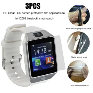 Alta Claridade Limpar LCD Screen Protector Films, DZ09, relógio inteligente compatível com Bluetooth, filme de hidrogel para Apple Watch, 3 pcs por conjunto