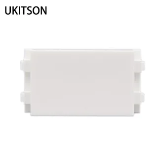 Enchimento em branco pré-preenchido soquete do módulo, espaço slot, cor branca, saída vazia para parede painel frontal, 23x36mm