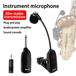 Sax trompete profissional microfone, especial sem fio microfone, captador instrumento, desempenho profissional, gravação