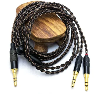 Cabo HE400SE de 8 núcleos Plugue 3,5/2,5/4,4 mm para plugue 2 * 3,5 mm para Hifiman SUNDARA Ananda HE400SE Denon AH-D600 SONY MDR Z1R...