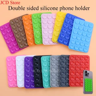 Ventosa de fixação de telefone móvel de silicone dupla face almofada fixa suporte montado em carro capa de telefone universal antiderrapante ventosa
