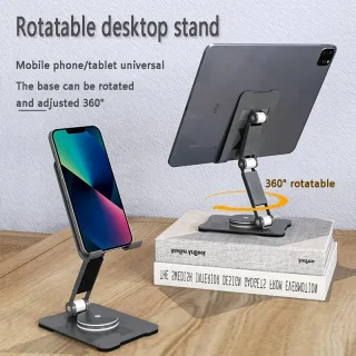 Suporte ajustável do telefone móvel do metal, suporte de mesa para iphone, ipad, xiaomi, suporte do tablet, célula de mesa, rotação de 360 graus