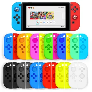 Silicone Case Set para Nintendo Switch, Joy-Con Handle, substituição Shell Console