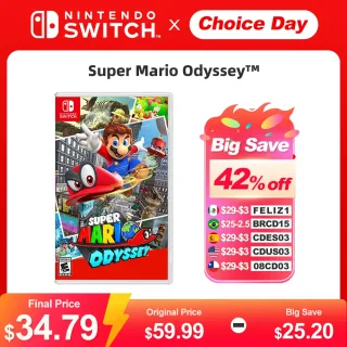 Super Mario Odyssey Nintendo Switch Games Deals 100% original oficial jogo físico cartão de ação gênero para Switch OLED Lite