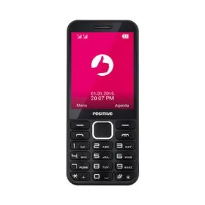 Celular Positivo P28 32MB 32MB RAM Câmera VGA 1000 mAh 2.8" - Preto