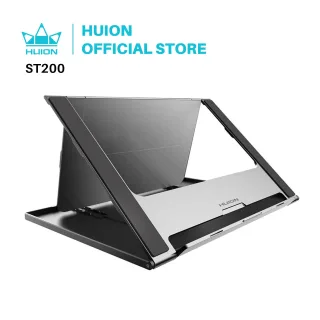 Suporte de metal dobrável huion com ângulo ajustável, para monitor gráfico de 15.6 polegadas