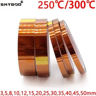 Fita Adesiva Isolante Térmica de Poliimida Kapton BGA Resistente a Altas Temperaturas para Peças de Impressora 3D de 3mm a 50mm