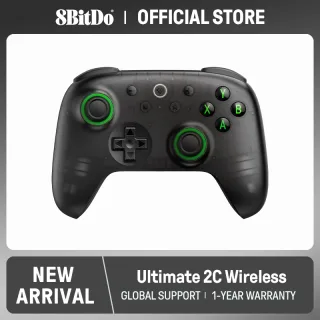 8BitDo - Controle de Jogo Sem Fio Ultimate 2C para PC, Windows 10, 11, Steam Deck, Raspberry Pi, Android