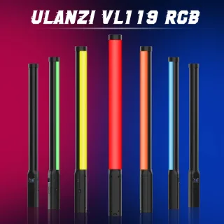 Ulanzi VL119 portátil RGB colorido vara de luz 19,68 polegadas portátil LED varinha de luz CRI 95 + 2500K-9000K lâmpada de estúdio de fotografia
