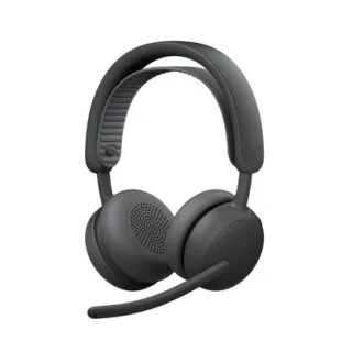 Headset Sem Fio Logitech Zone Wireless 2 ES com Microfone Flip-to-mute, Cancelamento de ruído, Conexão Bluetooth, Grafite - 981-001504