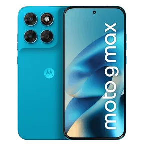 Smartphone Motorola Moto g Max 5G 256GB - 8GB RAM + 16GB RAM Boost, câmera 200MP, OIS, Tela 1.5K extreme AMOLED 120hz, IP68 e IP69 - Azul Claro