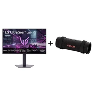 Combo Monitor LG OLED UltraGear™ 27GX790B 27", 480Hz + Caixa de Som Bluetooth LG xboom Grab by will.i.am - East LA - 27GX790.GRAB