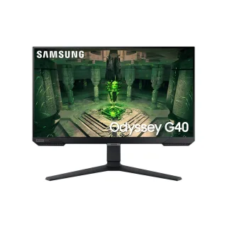 Monitor Gamer Samsung Odyssey G40 27", 240 Hz, 1ms, ajuste de altura, Gsync, Freesync,HDMI, DP, FHD, Preto 27"