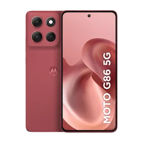 Smartphone Motorola Moto g86 5G 256GB 8GB RAM+16GB Ram Boost, Tela 1.5K pOLED, 50MP Sony camera OIS Moto AI, videos em 4K, IP68 + IP69 - Vermelho