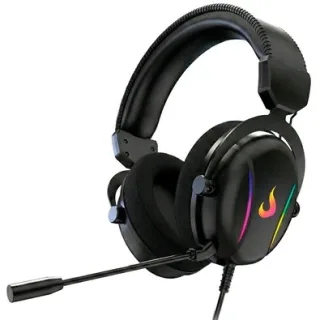 Headset Gamer Rise Mode Nova 02, Surround 7.1, Drivers de 40mm, Microfone Removível, USB, RGB, Preto, RM-HS-NV-02-FB